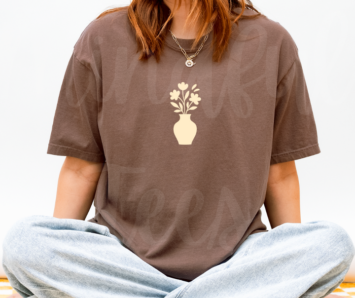 "Minimal Vase" Funny Design Pottery Clay Hobby Inspired Unisex heavyweight t-shirt