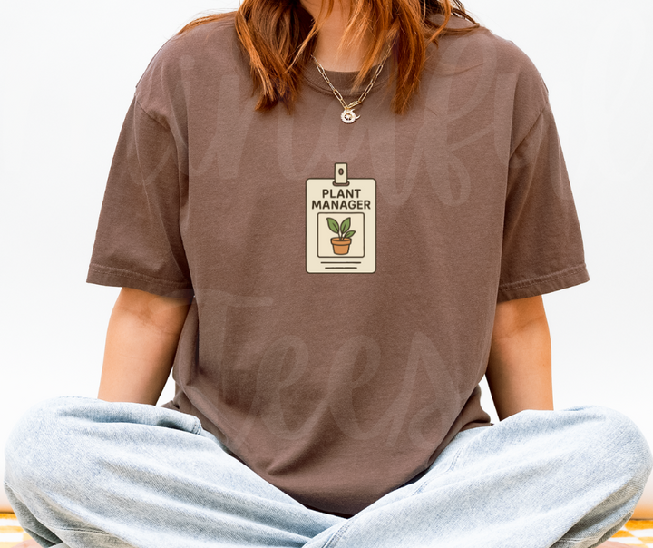 "Plant Manager" Funny Plant Lover Tee Design Unisex heavyweight t-shirt