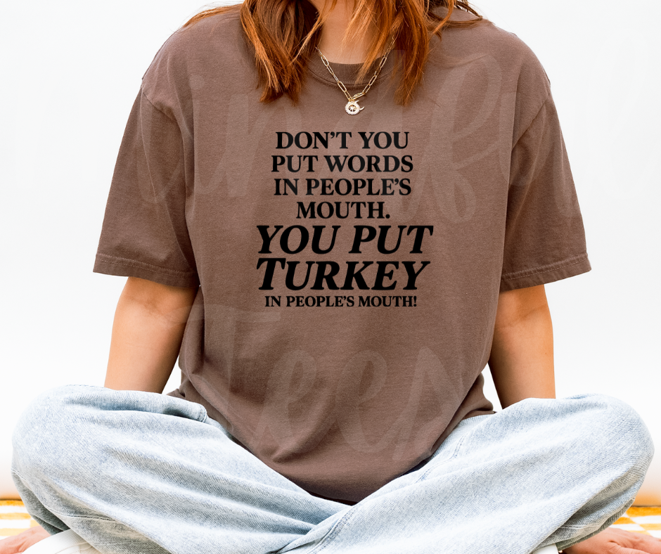 "Turkey" Sarcastic Design Friends Inspired Unisex heavyweight t-shirt
