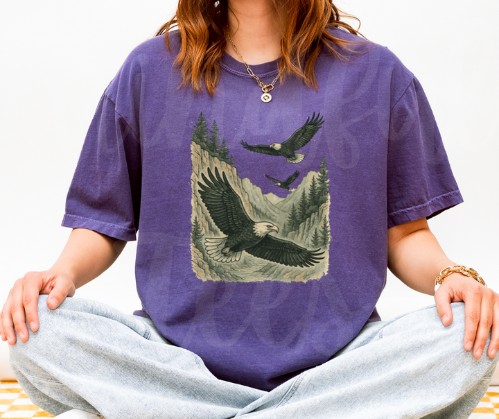 "Eagles" Birdwatching Design Birds and Nature Inspired Unisex heavyweight t-shirt