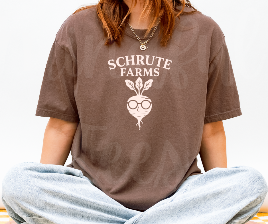 "Schrute Farms" Sarcastic Design The Office Inspired Unisex heavyweight t-shirt