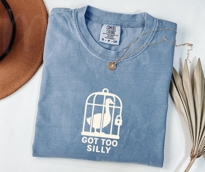 "Got Too Silly" Sarcastic Design Unisex heavyweight t-shirt