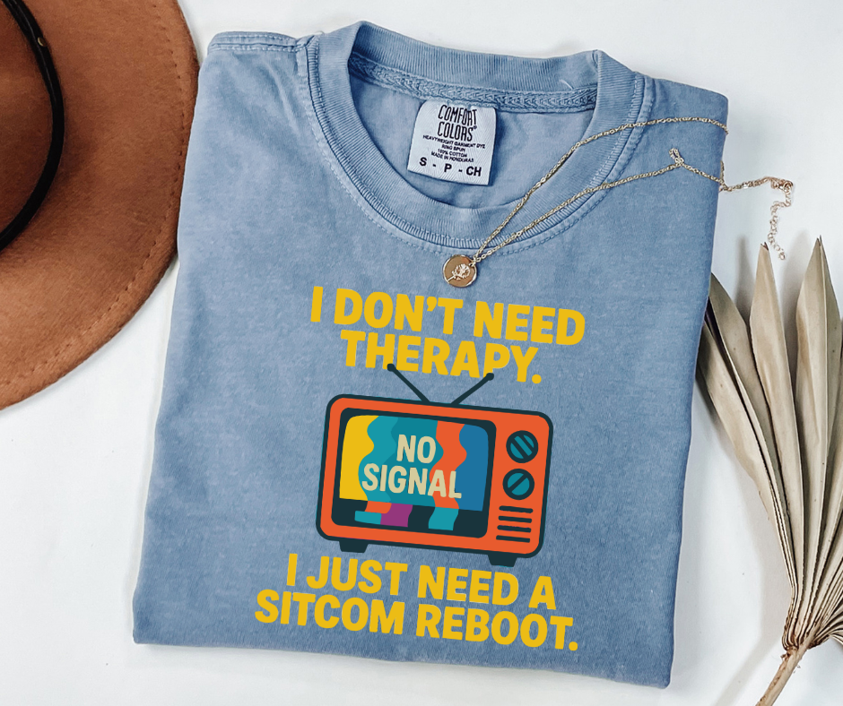 "Sitcom Reboot" Sarcastic Design Unisex heavyweight t-shirt