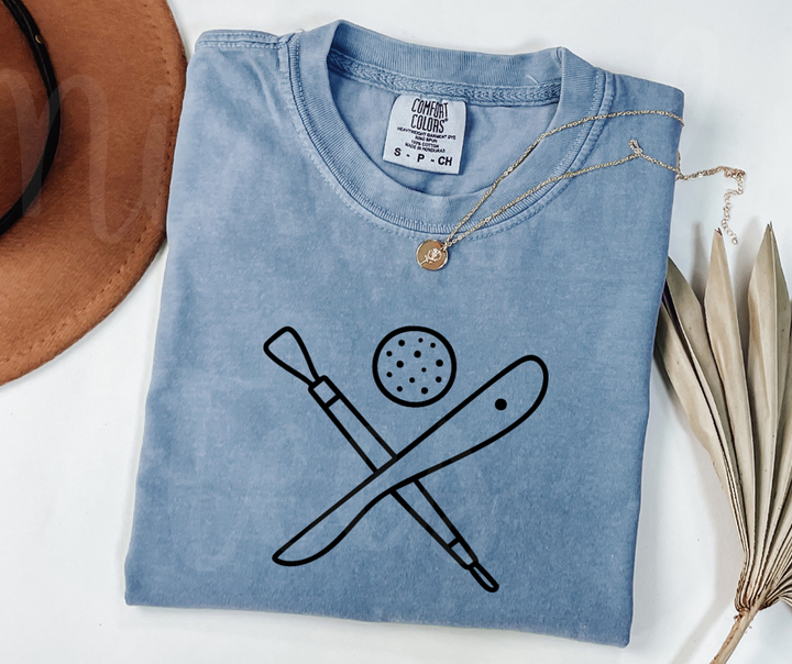 "Pottery Tools" Funny Design Pottery Clay Hobby Inspired Unisex heavyweight t-shirt