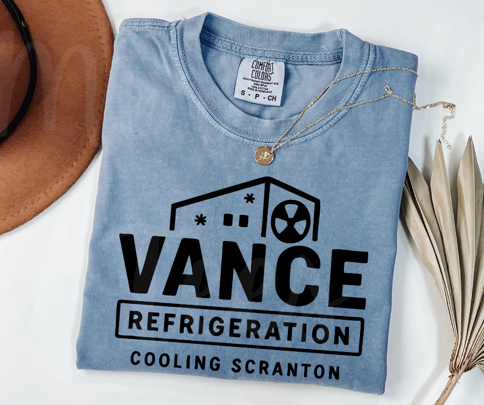 "Vance Refrigerations" Sarcastic Design The Office Inspired Unisex heavyweight t-shirt