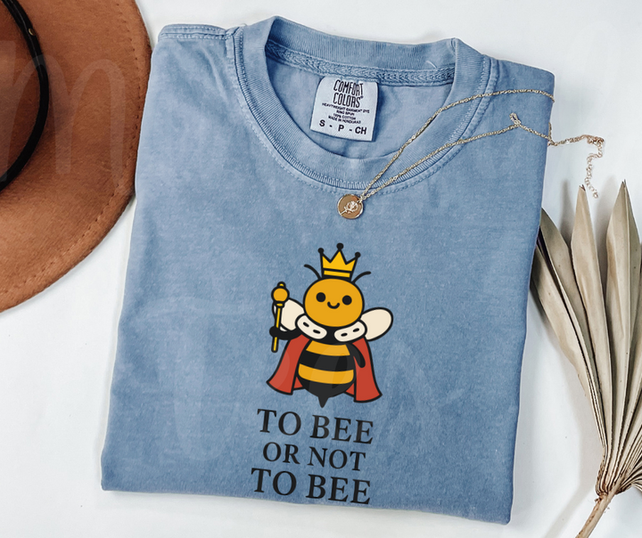 "Too Bee Or Not To Bee" Sarcastic Design Unisex heavyweight t-shirt