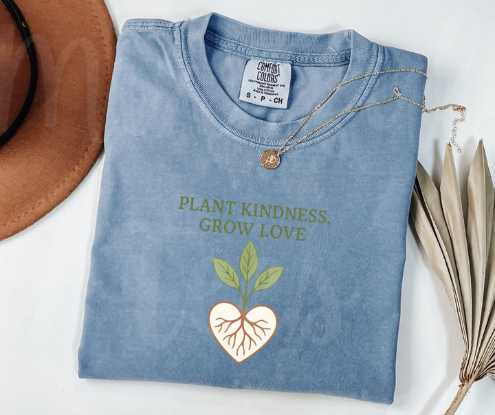 "Plant Kindness" Funny Plant Lover Tee Design Unisex heavyweight t-shirt