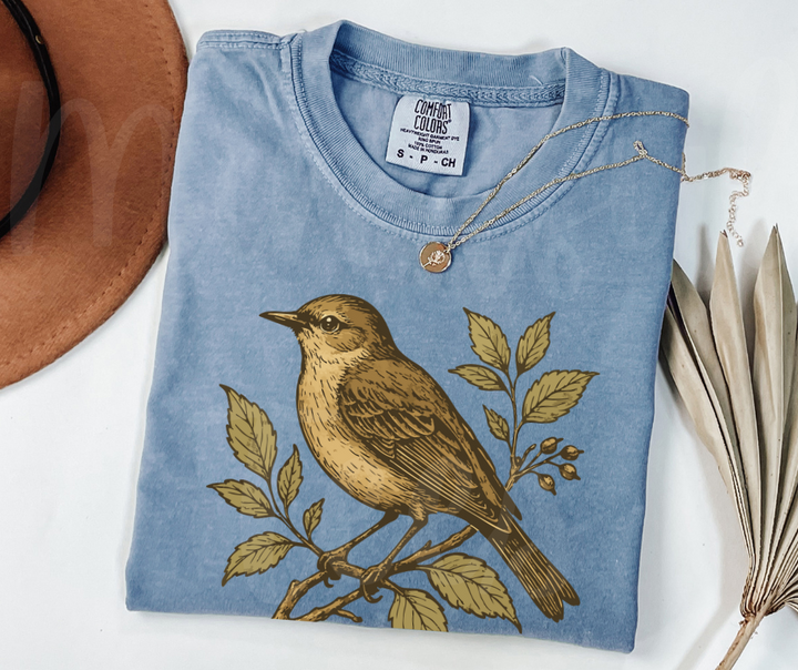 "Eternal Life" Birdwatching Design Birds and Nature Inspired Unisex heavyweight t-shirt