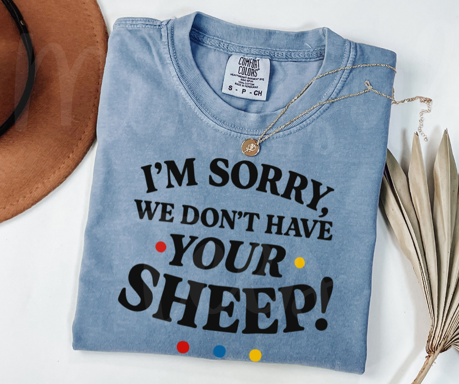 "Sheep" Sarcastic Design Friends Inspired Unisex heavyweight t-shirt