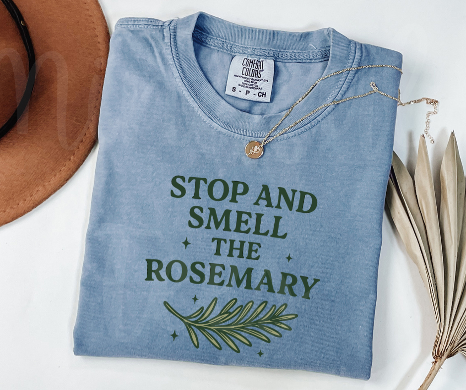 "Stop And Smell" Funny Plant Lover Tee Design Unisex heavyweight t-shirt