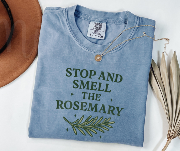 "Stop And Smell" Funny Plant Lover Tee Design Unisex heavyweight t-shirt