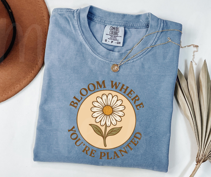 "Bloom" Funny Plant Lover Tee Design Unisex heavyweight t-shirt