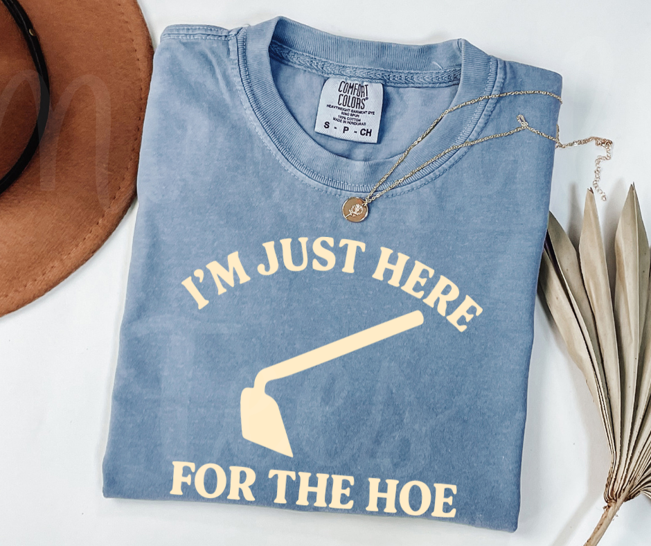 "For the Hoe" Funny Plant Lover Tee Design Unisex heavyweight t-shirt