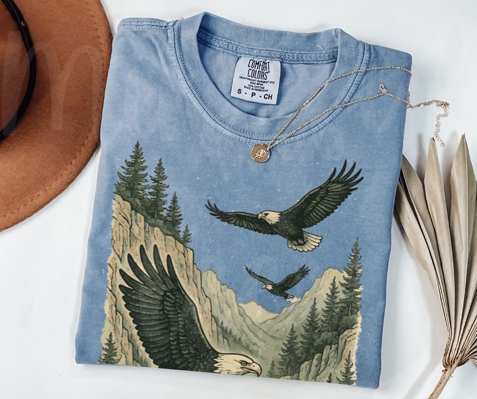 "Eagles" Birdwatching Design Birds and Nature Inspired Unisex heavyweight t-shirt