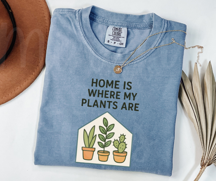 "Home" Funny Plant Lover Tee Design Unisex heavyweight t-shirt