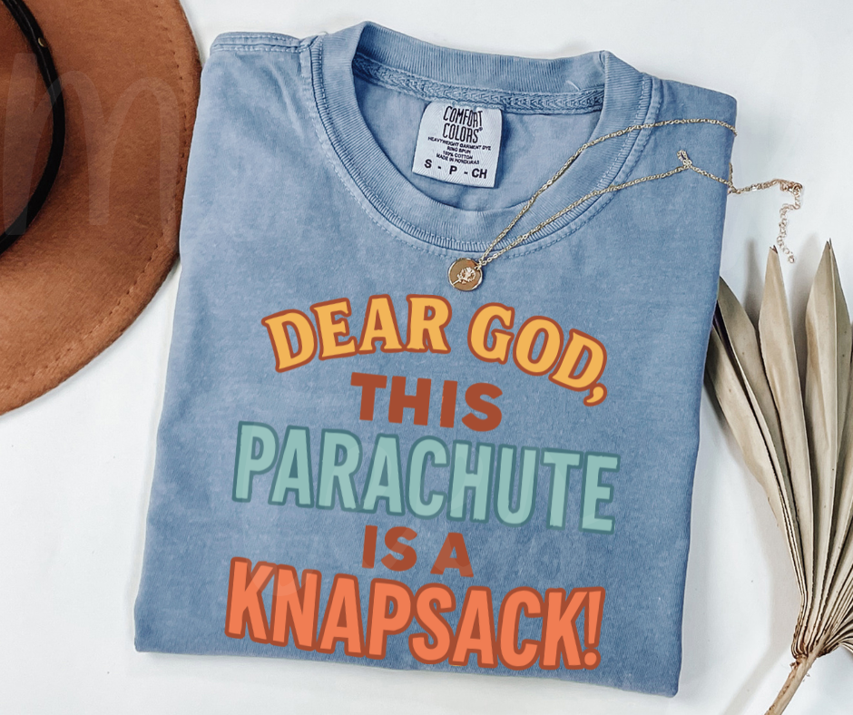 "Parachute" Sarcastic Design Friends Inspired Unisex heavyweight t-shirt