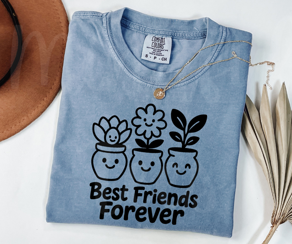 "BFFs" Funny Design Pottery Clay Hobby Inspired Unisex heavyweight t-shirt