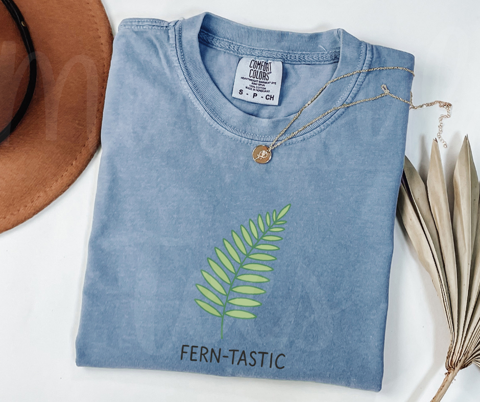 "Ferntastic" Funny Plant Lover Tee Design Unisex heavyweight t-shirt