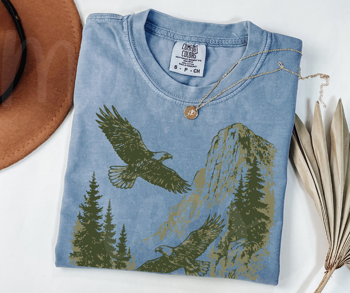 "Eagles" Birdwatching Design Birds and Nature Inspired Unisex heavyweight t-shirt
