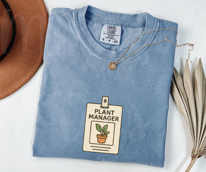 "Plant Manager" Funny Plant Lover Tee Design Unisex heavyweight t-shirt