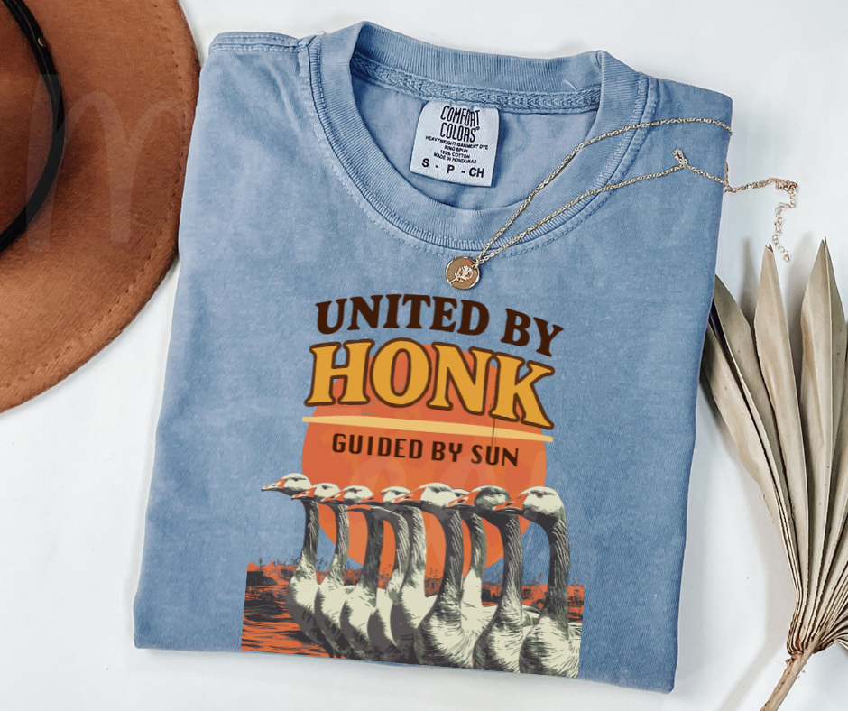"United by Honk" Sarcastic Design Unisex heavyweight t-shirt