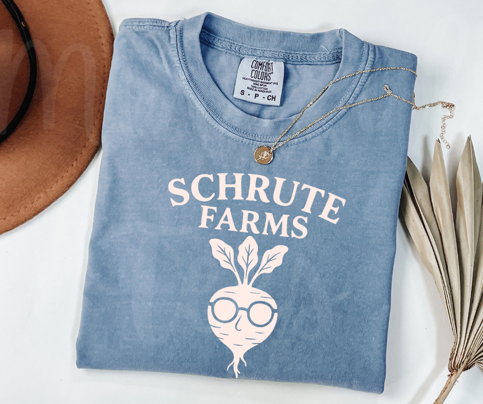 "Schrute Farms" Sarcastic Design The Office Inspired Unisex heavyweight t-shirt