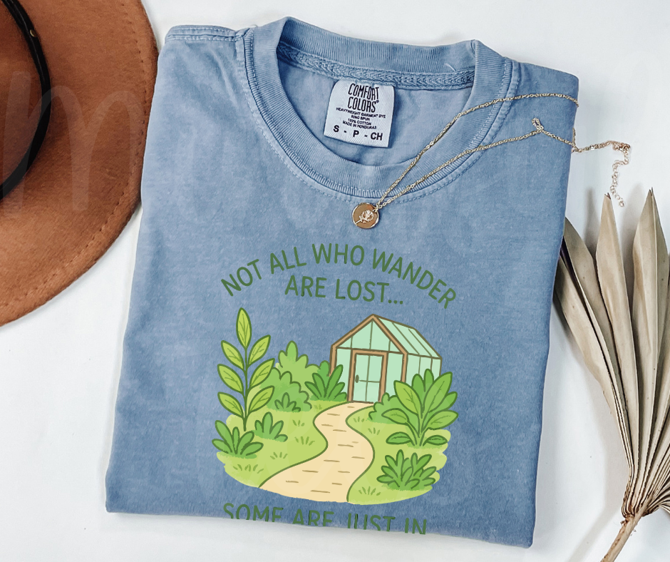 "Not Lost" Funny Plant Lover Tee Design Unisex heavyweight t-shirt