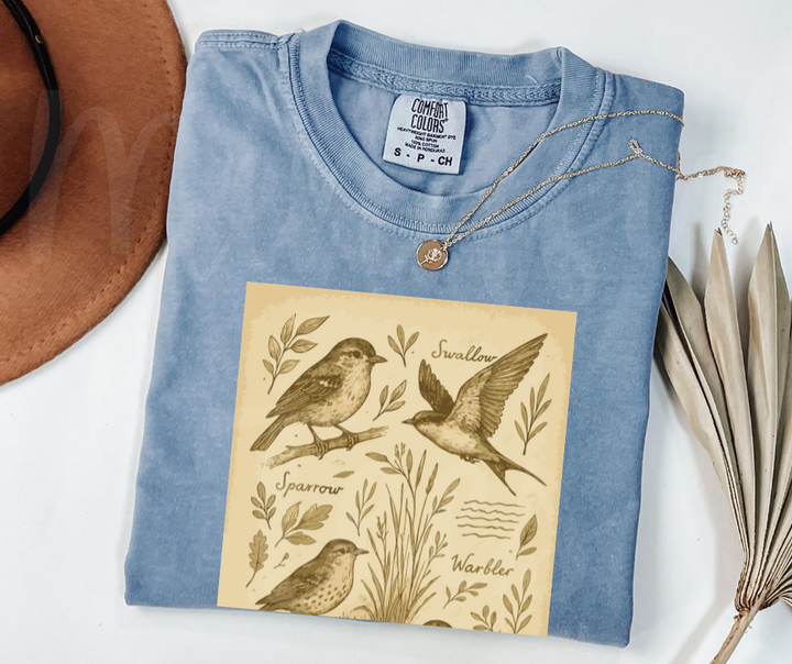 "Birdwatching Notebook" Birdwatching Design Birds and Nature Inspired Unisex heavyweight t-shirt