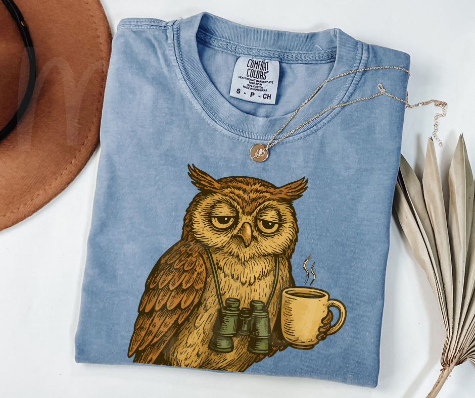 "Early Birder" Birdwatching Design Birds and Nature Inspired Unisex heavyweight t-shirt