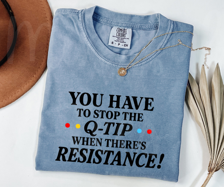 "Q-Tip" Sarcastic Design Friends Inspired Unisex heavyweight t-shirt