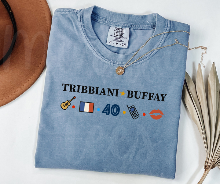 "Tribbiani-Buffay" Sarcastic Design Friends Inspired Unisex heavyweight t-shirt