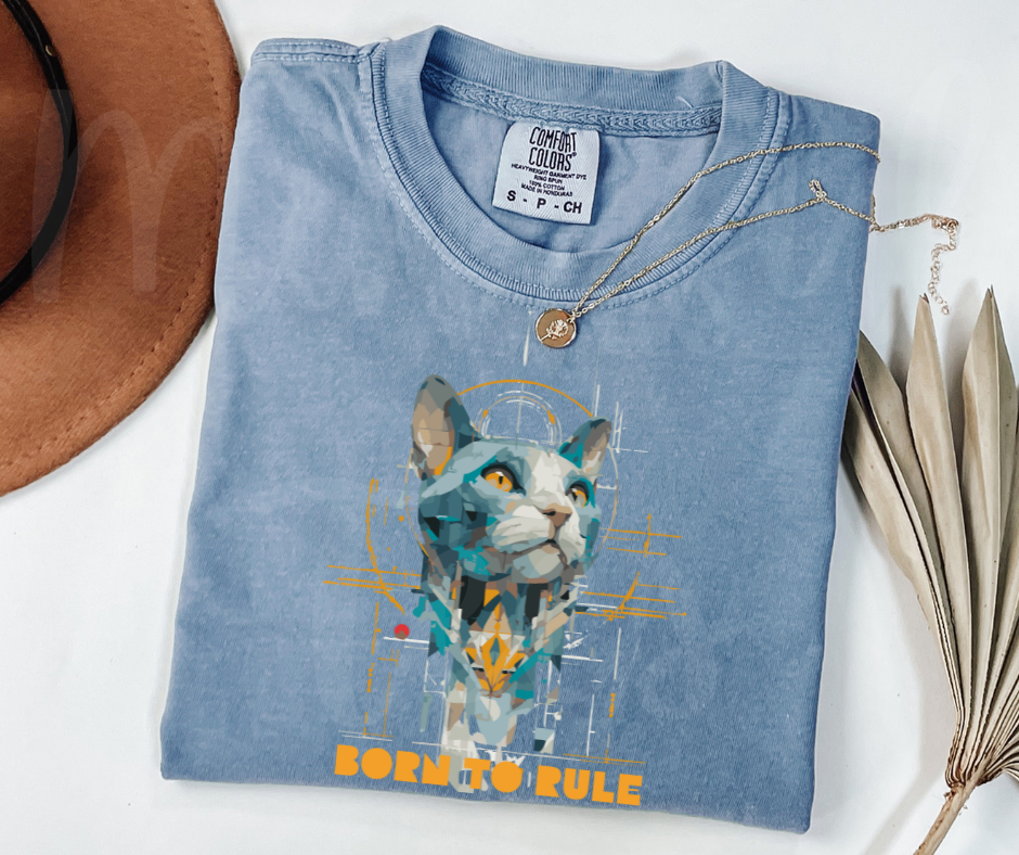 "Born To Rule" Sarcastic Design Unisex heavyweight t-shirt
