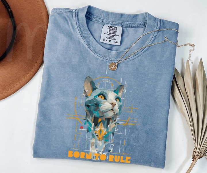 "Born To Rule" Sarcastic Design Unisex heavyweight t-shirt