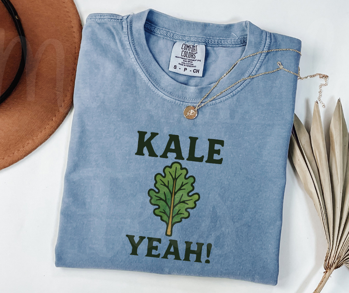"Kale Yeah" Funny Plant Lover Tee Design Unisex heavyweight t-shirt