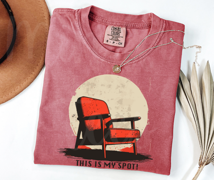 "This Is My Spot" Sarcastic Design Unisex heavyweight t-shirt
