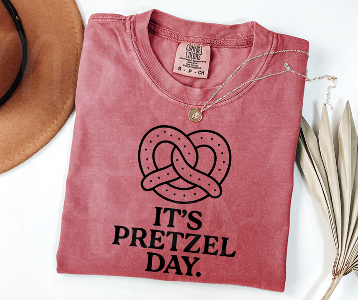 "Pretzel's Day" Sarcastic Design The Office Inspired Unisex heavyweight t-shirt