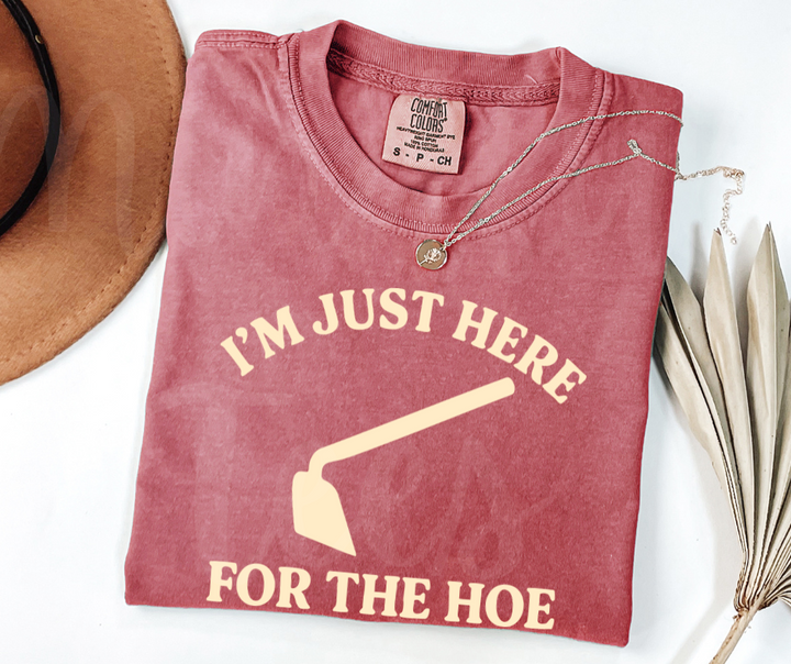 "For the Hoe" Funny Plant Lover Tee Design Unisex heavyweight t-shirt