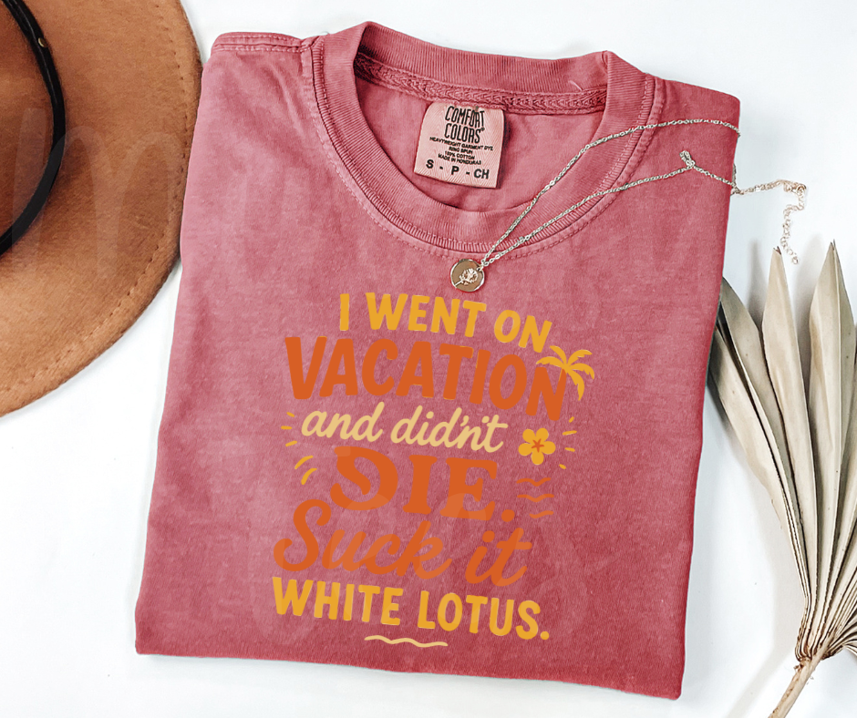 "White Lotus" Sarcastic Design Unisex heavyweight t-shirt