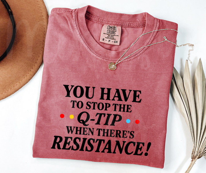 "Q-Tip" Sarcastic Design Friends Inspired Unisex heavyweight t-shirt