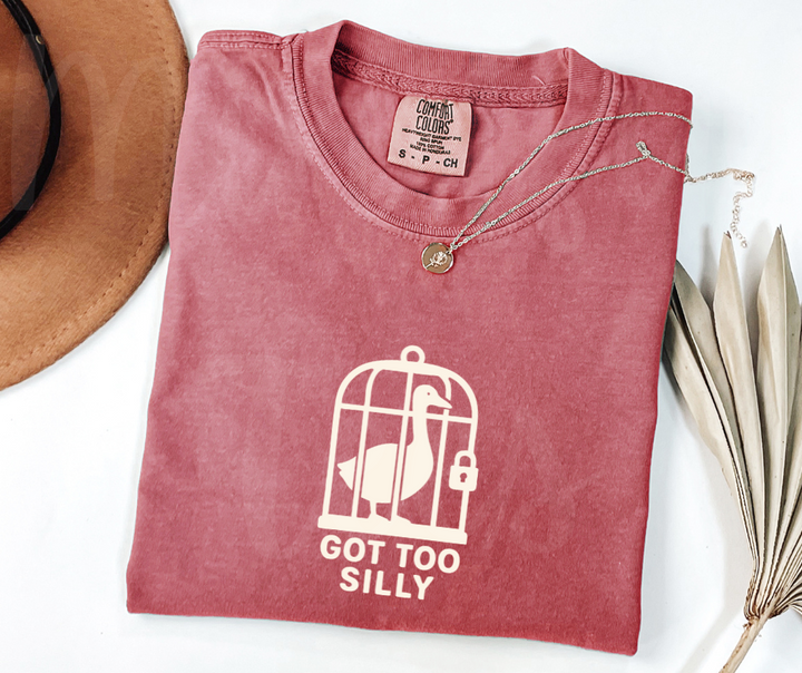 "Got Too Silly" Sarcastic Design Unisex heavyweight t-shirt