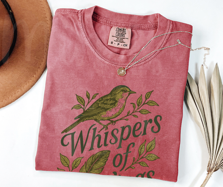 "Whispers of the Wings" Birdwatching Design Birds and Nature Inspired Unisex heavyweight t-shirt