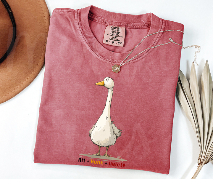 "Alt+Honk+Delete" Sarcastic Design Unisex heavyweight t-shirt