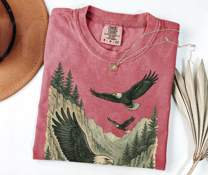 "Eagles" Birdwatching Design Birds and Nature Inspired Unisex heavyweight t-shirt
