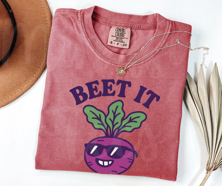 "Beet It" Funny Plant Lover Tee Design Unisex heavyweight t-shirt