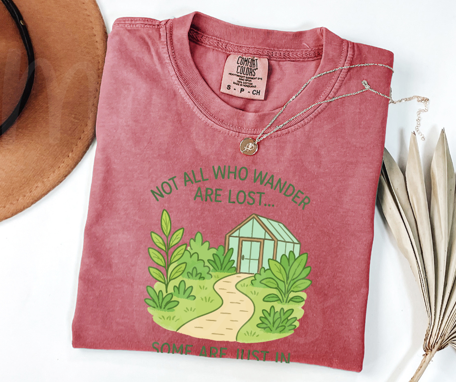 "Not Lost" Funny Plant Lover Tee Design Unisex heavyweight t-shirt