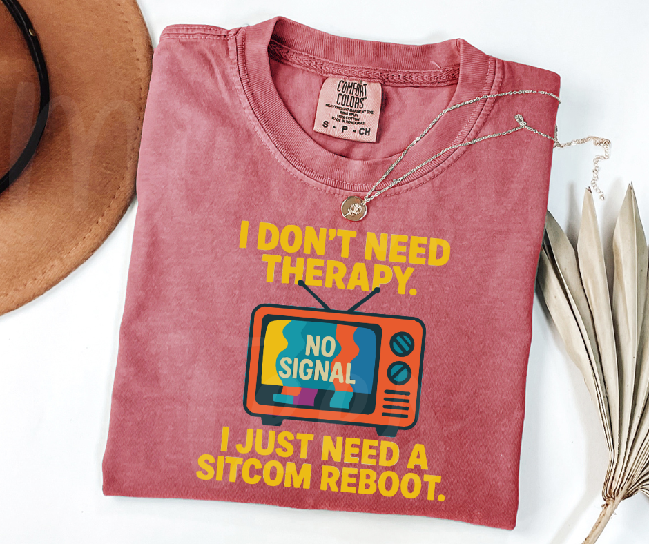 "Sitcom Reboot" Sarcastic Design Unisex heavyweight t-shirt