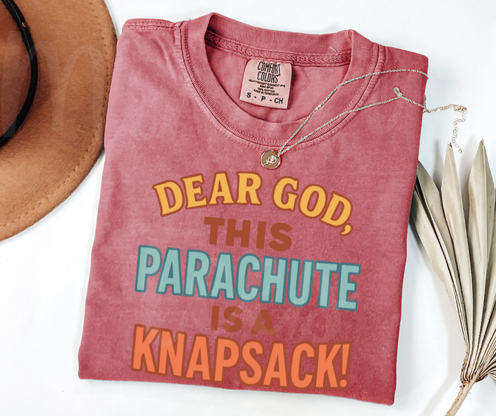 "Parachute" Sarcastic Design Friends Inspired Unisex heavyweight t-shirt