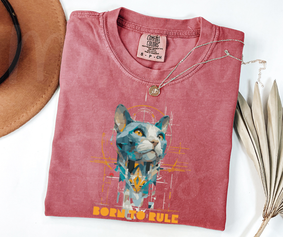 "Born To Rule" Sarcastic Design Unisex heavyweight t-shirt