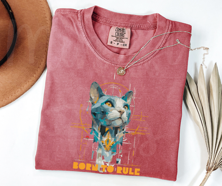 "Born To Rule" Sarcastic Design Unisex heavyweight t-shirt