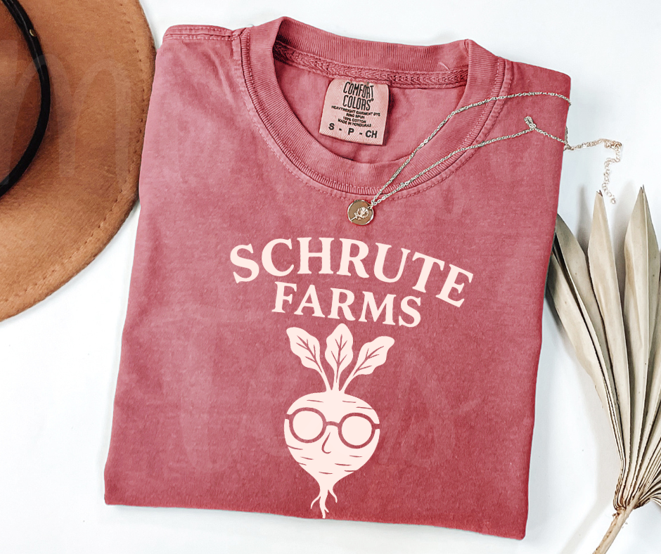 "Schrute Farms" Sarcastic Design The Office Inspired Unisex heavyweight t-shirt